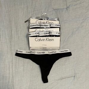 Calvin Klein Black Thong Pack